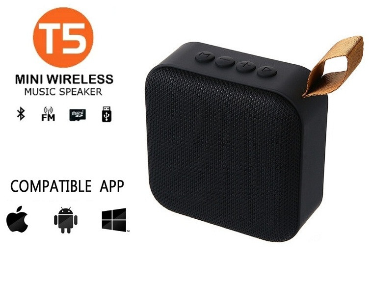 T5 Wireless Portable Mini Bluetooth Speaker Subwoofer Stereo Music 4.2 Bluetooth